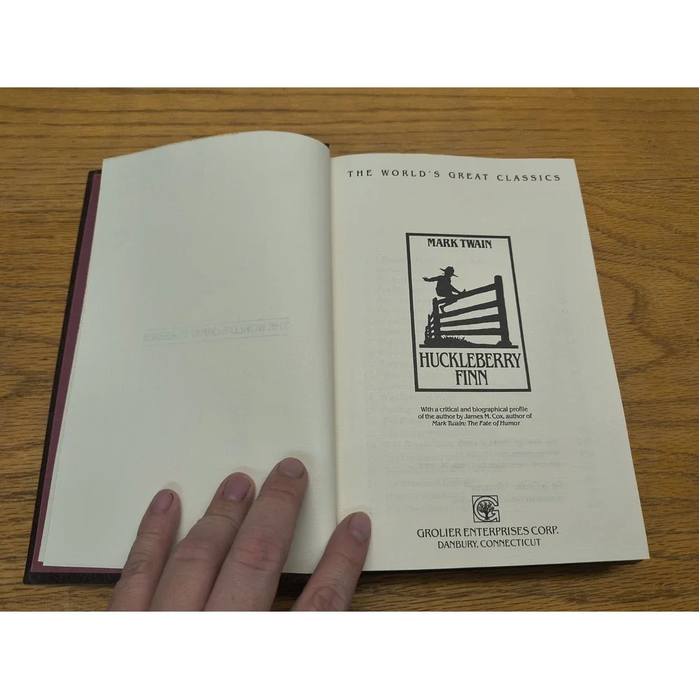 The Worlds Great Classics - Hardcover Huckleberry Finn- Twain